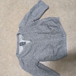 Little girl's zip up cartigan